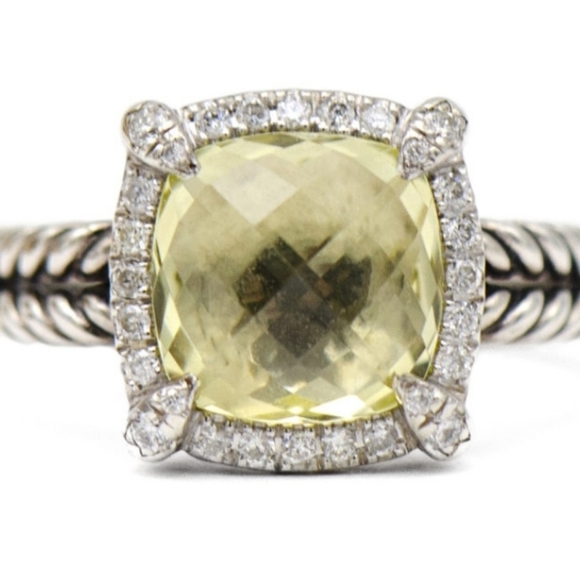 David Yurman Jewelry - Authethic David Yurman Chatelain Ring - Lemon Citrine and Pavé Diamonds 💎